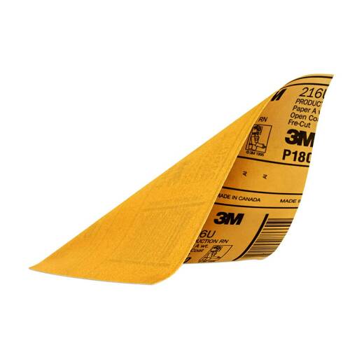 Sandpaper - 9" x 11" - P180 Grit - Gold - Case Of 5 Sheets - 32545 - Young Farts RV Parts