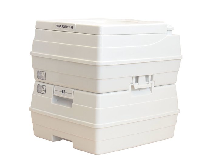 Sanitation Equipment Limited DEF268101 Visa Potty Portable Toilet, 3.7 Gal Fresh Tank, 6.3 Gal Waste Tank