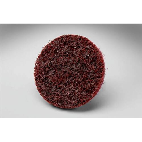 Scotch - Brite Roloc Surface Conditioning Disc - 2" Diameter; Medium; Maroon - 07481 - Young Farts RV Parts
