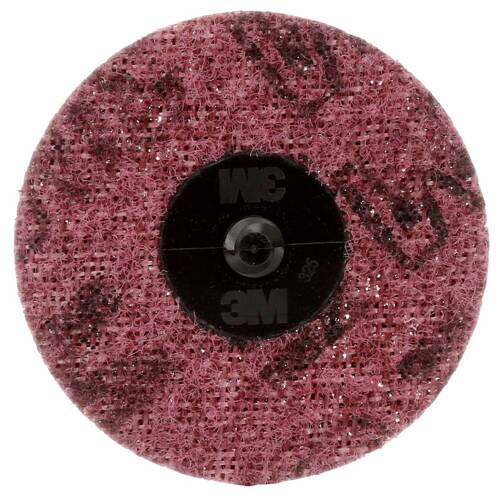 Scotch - Brite Roloc Surface Conditioning Disc - 3" Diameter; Medium; Maroon - 07486 - Young Farts RV Parts
