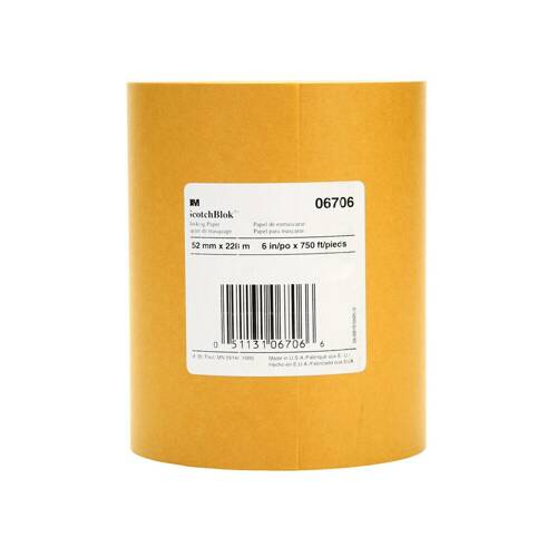 Scotchblok Masking Paper - 6" x 750' Roll - Brown; Box Of 6 - 06706 - Young Farts RV Parts