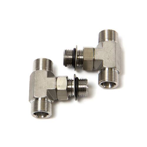 SEASTAR Boat Hydraulic Steering Fitting - 3/8" Tube x - 5 ORB x 3/8" Tube; Set Of 2 - HF6005 - Young Farts RV Parts