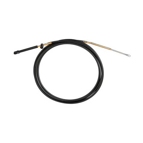 SEASTAR Marine Engine Control Cable; 12' Length; Black; Stainless Steel - CCX18912 - Young Farts RV Parts