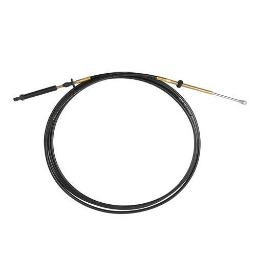 SEASTAR Marine Engine Control Cable; 24' Length; Black; Stainless Steel - CCX20524 - Young Farts RV Parts