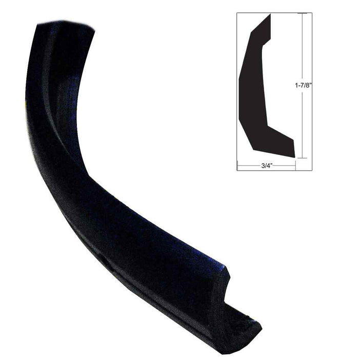 Semi - Rigid Rub Rail Kit - Black w/No Insert - 30' - Young Farts RV Parts