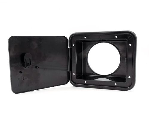 Sewer Hose/Storage Hatch Thumb Bk - Young Farts RV Parts