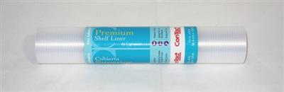 Shelf Mat Kittrich Corp 06F-C8Q01-06 Premium Shelf Liner, 12" Width x 6 Feet Length, Ribbed Clear - Young Farts RV Parts