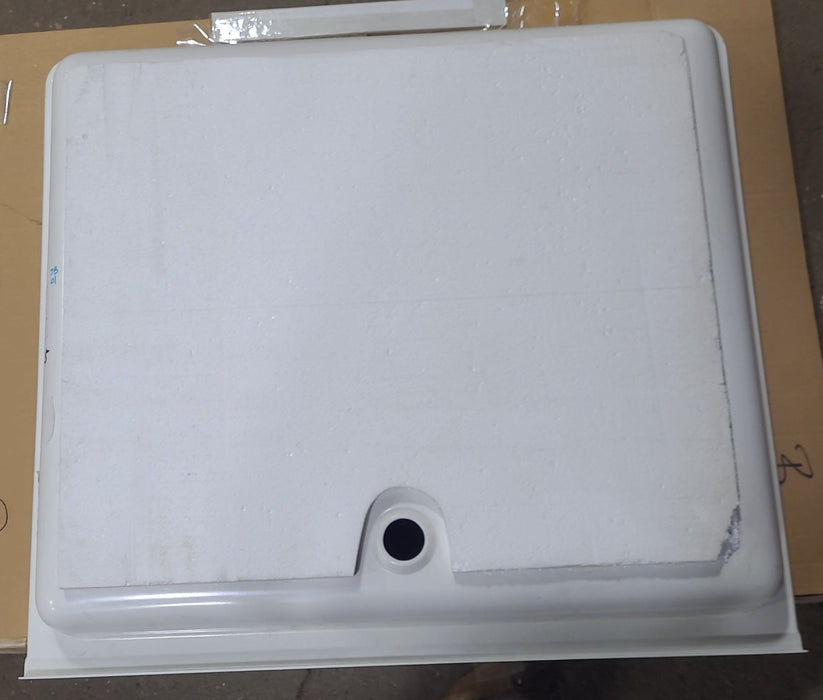 Shower Pan 40" x 36", Duo-Form 364010521 1 , Rectangular, With Threshold, Front Center Drain, White