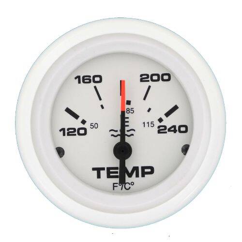 Sierra Marine Gauge Water Temperature - 120 Degrees To 240 Degrees Fahrenheit - 68376P