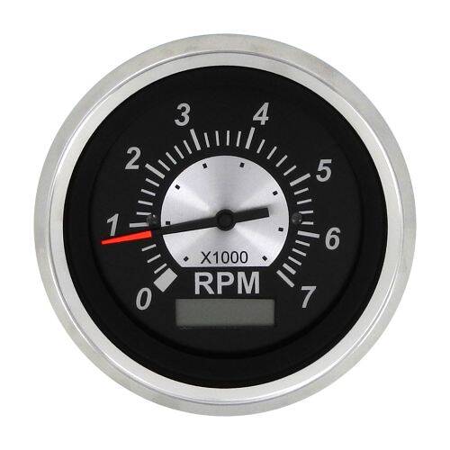Sierra Marine Tachometer - Black Sterling Series; Aftermarket; 3"; 0 - 7000 RPM - 67364P - Young Farts RV Parts