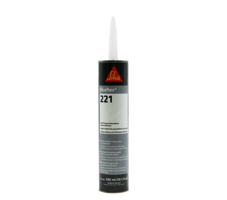 Sikaflex 221 Sealant/Adhesive, 10.3oz Tube - Aluminum Gray - Young Farts RV Parts