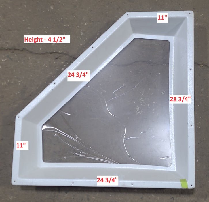 Inner 24-3/4" x 28-3/4 Neo-Angle Skylight, With Garnish
