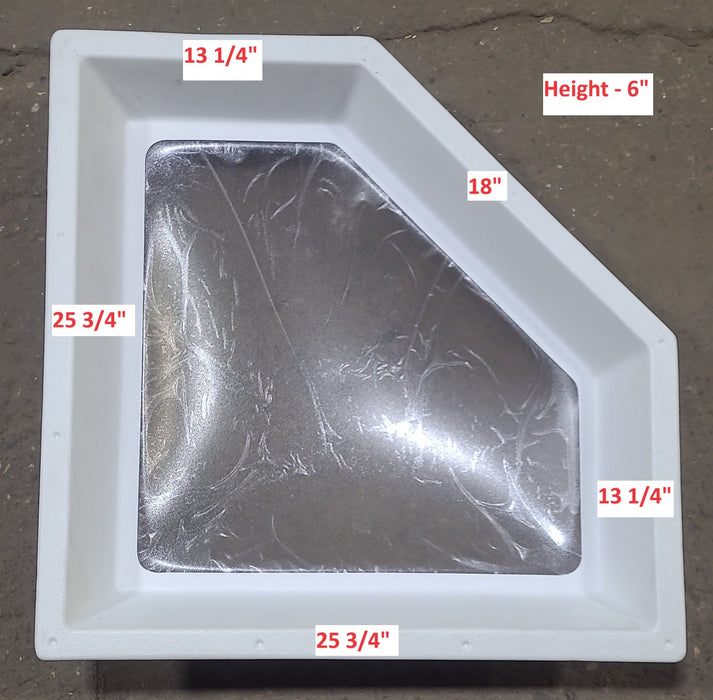 Inner 25-3/4" x 25-3/4" Neo-Angle Skylight, With Garnish