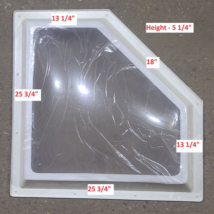 Inner 25-3/4" x 25-3/4" Neo-Angle Skylight, With Garnish