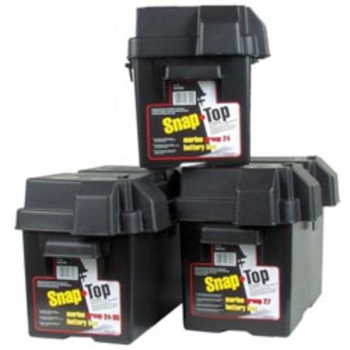 Snap - Top Battery Box Standard Black - Young Farts RV Parts