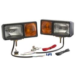 Snow Plow Light Grote Industries 64261-4 Per-Lux ®, With Turn Signal and Parking Lights, 65 Watt Driving Light With H6546 Bulb/ 45 Watt Parking Light With 1157 Bulb, 11-7/8" Length x 6" Depth x 5-1/2" Height, Clear Driving Lens/ Amber Parking Lens, Black
