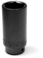 Socket Performance Tool W155 1/2" Drive, 32 Millimeter, Metric, Front Wheel Drive Axle Nut Socket, Black, Chrome Moly Steel