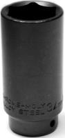 Socket Performance Tool W156 1/2" Drive, 34 Millimeter, Metric, Front Wheel Drive Axle Nut Socket, Black, Chrome Moly Steel