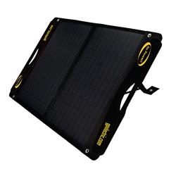 Solar Kit Go Power 82764 Duralite, Portable Solar Kit, Model GP-DURALITE-100, 100 Watt/ 5.06 Amp Charging Current, 21.1" Length x 23.8" Width x 1.8" Depth Folded Closed/ 21.1" Length x 47.6" Length x 1" Depth Open, With Kickstands, 30 Amp PWM Digital Cont