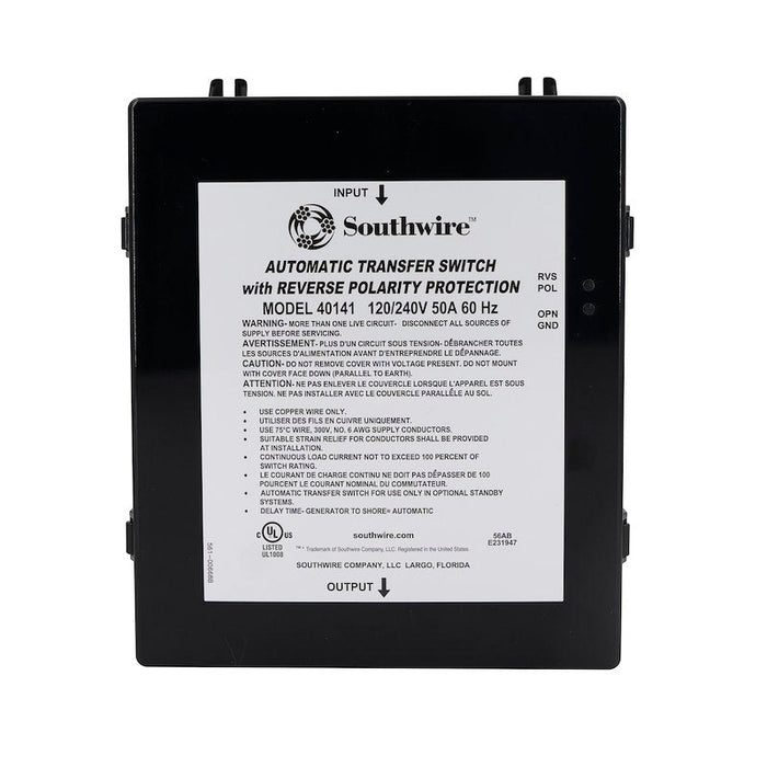 SouthWire Corp. 40141-001 Power Transfer Switch 120/240V - 50 Amp