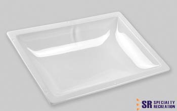 Specialty Recreation Rectangular Skylight 16 Inch x 26 Inch - White - Single - N1626 - Young Farts RV Parts