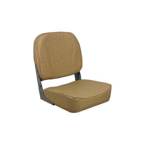 SPRINGFIELD Passenger Boat Seat - Foldable; 16" L x 15.5" W x 19" H; Tan - 1040628 - Young Farts RV Parts