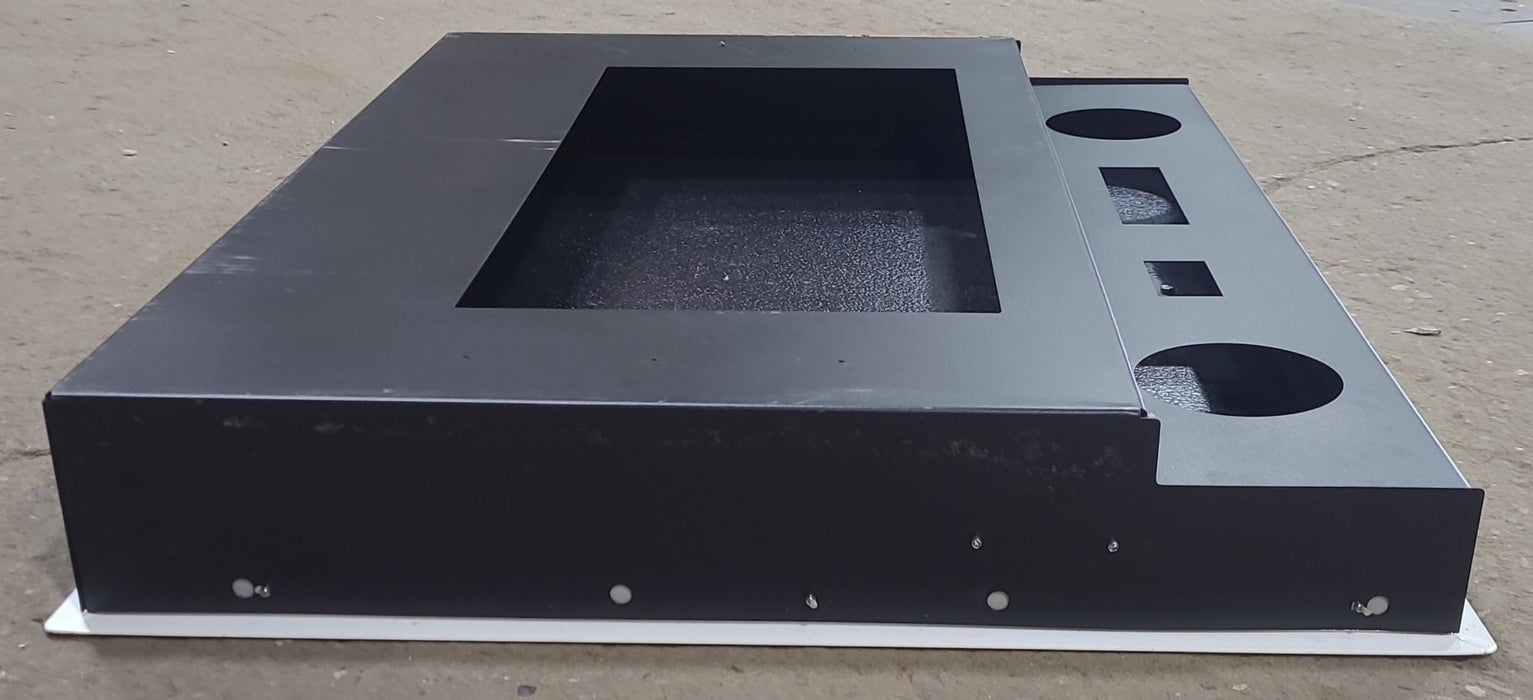 Square Cornered Entertainment Compartment with Cargo Door