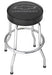 Stool Plasticolor 004790R01 Garage Stools, Round Black Vinyl Seat With Gray Chevy Logo, Non-Swivel, 4 Steel Legs - Young Farts RV Parts