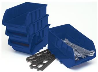 Storage Cabinet Drawer Performance Tool W5196 9-1/4" Length x 6" Width x 5" Height Blue Large Bins, With Interlocking Mounting Rails