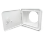 Storage/Sewer Hose Hatch with Thumb Latch - Polar White - Young Farts RV Parts