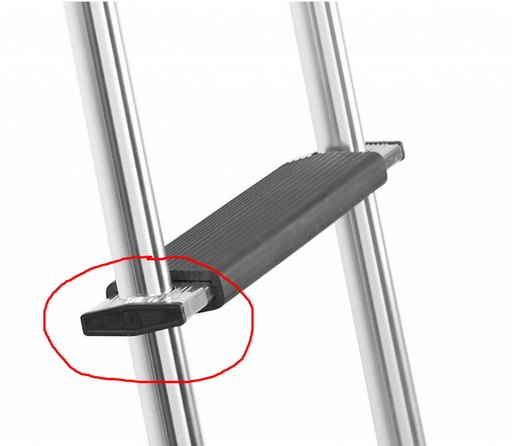 Stromberg Carlson 8539 - CP Replacement Snap - In Ladder Rung End Cap - Young Farts RV Parts