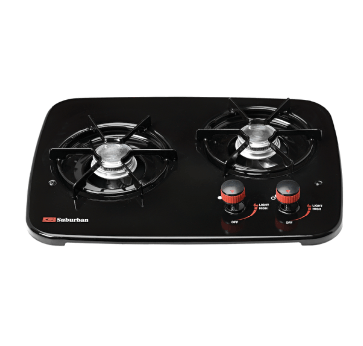 Invision/Suburban 3070ABK - Stove Top (2 Burner) Black (not whole unit) Top Panel Only