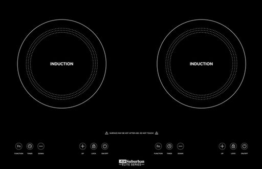 Suburban Mfg 3309A Stove Induction Cooktop - Model SIA-1002 - with Black Glass Top - Young Farts RV Parts