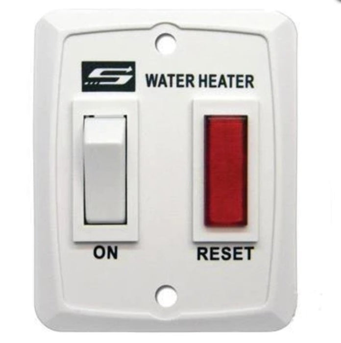SWITCH WATER HEATER INDICATOR WHITE