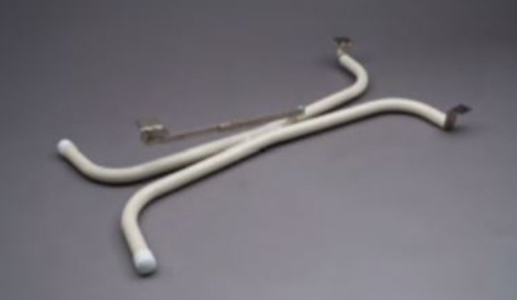 Table Leg, 27-1/2" Tall x 15-1/2" Wide, Heng's Industries HG-FL Fixed LengthTubular, Foldable, Powder Coated, Black - Young Farts RV Parts