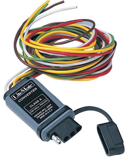 Tail Light Converter Hopkins MFG 48915 Direct Battery Powered, Adapts An Independent Bulb Taillight System Of The Tow Vehicle To The Common Bulb Taillight System, With Integrated Circuit Protection, 2.1 Amps Per Output, Without Circuit Probe, 60" Length - Young Farts RV Parts