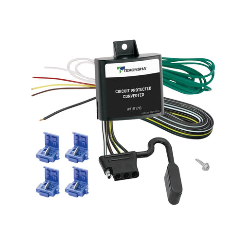 Tail Light Converter Tekonsha 119178 To Turn Trailer Lighting Functions On and Off, With Circuit Protection, Rated For Up To 2.1 Amps For Turns/Stops Circuits And 7.5 Amps For Taillight Circuit, Works With LED/ Incandescent Bulbs - Young Farts RV Parts