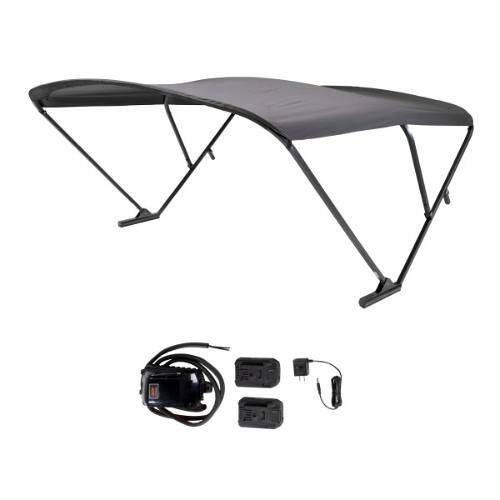 Taylor Made Battery Operated Pontoon Boat Bimini Top - Black - 2021133087 - Young Farts RV Parts