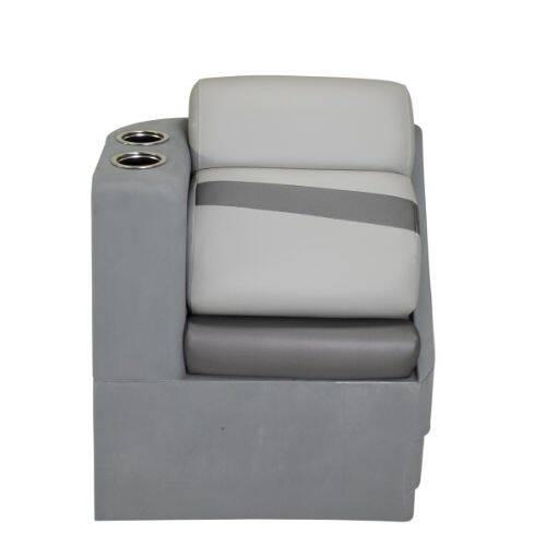 Taylor Made Platinum Series Boat Lounge Seat - Left Chaise; Charcoal - 803550 - Young Farts RV Parts