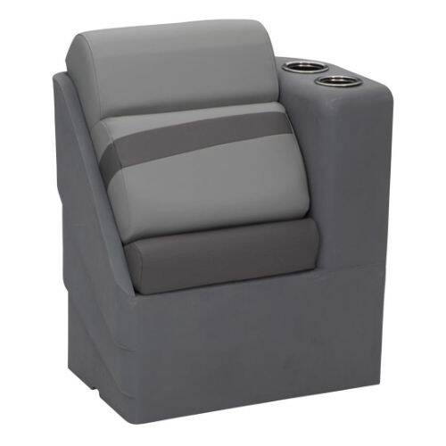 Taylor Made Platinum Series Boat Lounge Seat - Right Chaise; Charcoal - 803551 - Young Farts RV Parts