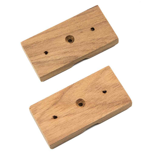 Teak Rod Storage Rack Mounting Brackets - Pair - Young Farts RV Parts