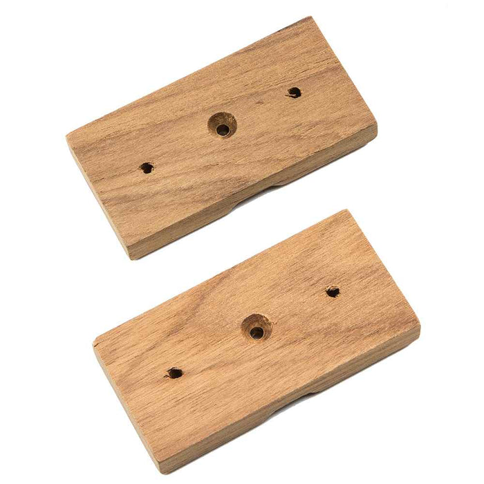 Teak Rod Storage Rack Mounting Brackets - Pair - Young Farts RV Parts