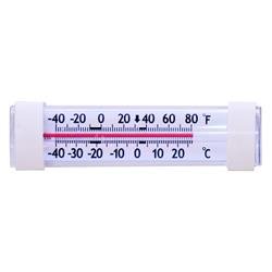 Thermometer Prime Products 12-3032 Use To Measure Refrigerator Temperature, Analog Display, Mounted, White Body With Clear Display, Plastic