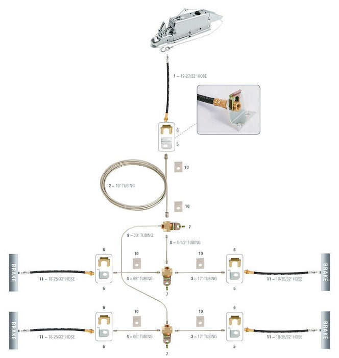Titan International 1389HREKITTCD 13"8K Disc End Kit w/Threaded Cap