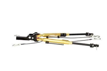 Tow Bar Demco RV 9511008 Dominator ™, Class III, 7500 Pound Towing Capacity, 2" Receiver Mount, Independent Vertical Bolt Design, Mount To Baseplate, Black, Aluminum, Collapsible Arms - Young Farts RV Parts