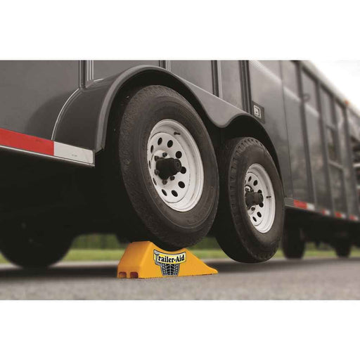 Trailer - Aid Tandem Tire Changing Ramp up to 15,000 lbs 4.5 Inch Lift Yellow - Young Farts RV Parts