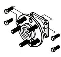 Trailer Axle Hub Demco RV 04369 Kwik-Tow ™, 5 x 4.528" Bolt Circle, 12MM x 1.5 Studs - Young Farts RV Parts