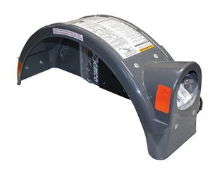 Trailer Fender Demco RV 5736 KarKaddy, Replacement Left Fender For Demco KarKaddy, Gray, Polyethylene - Young Farts RV Parts