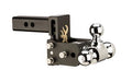 Trailer Hitch Ball Mount B&W Trailer Hitches TS10033BB Tow & Stow Browning Model 6, Class IV, Fits 2" Receiver, 10000 Pound Gross Trailer Weight/ 1000 Pound Tongue Weight, 3" Drop/ 3 - 1/2" Rise, Dual Ball - 2" And 2 - 5/16" - Young Farts RV Parts