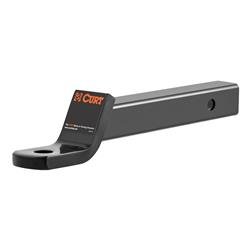 Trailer Hitch Ball Mount CURT 45260 Class III/ Fits 2" Receiver, 7500 Pound Gross Trailer Weight/ 750 Pound Tongue Weight, 3/4" Rise or 2" Drop, Angled Ball Mount Tab, Non - Swivel, Non - Extendable, 12 - 1/4" Hollow Shank, 1" Ball Shank Hole, Without Hitch Bal - Young Farts RV Parts